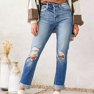 Willow root mom jeans